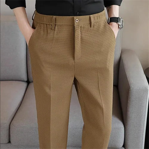 Waffle textured Chino Pants