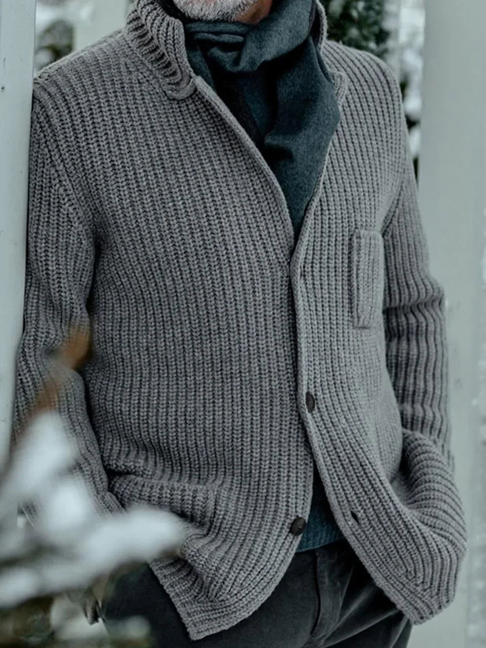 Knitted Cardigan Blazer