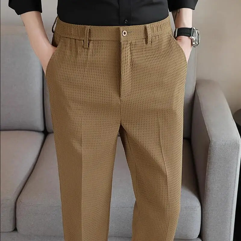 Waffle textured Chino Pants