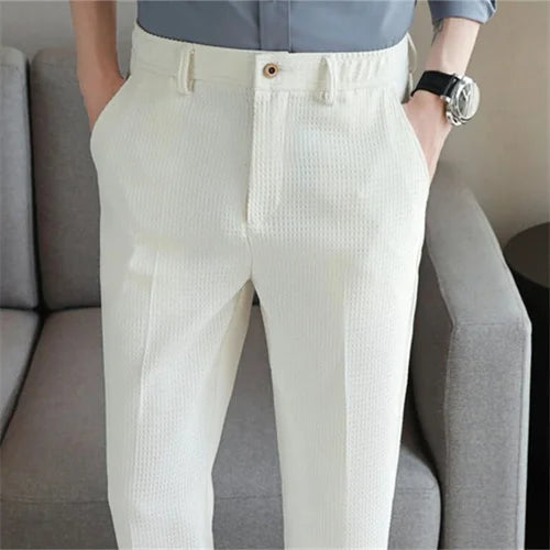 Waffle textured Chino Pants