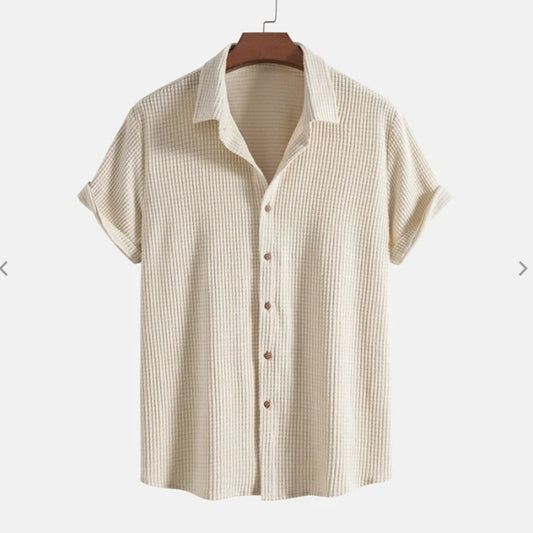 Waffle Button Down