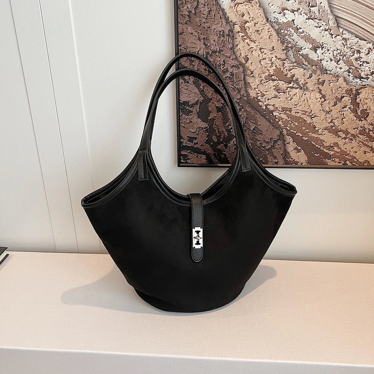 Retro Suede Handbag